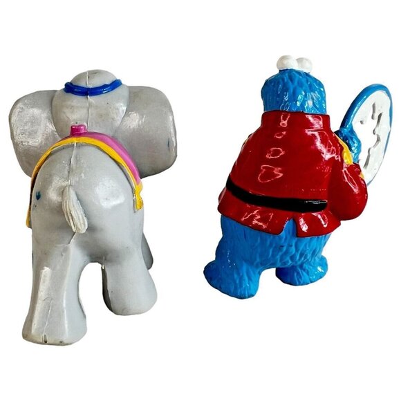 Vintage 1993 Sesame Street Circus Cookie Monster Big Bird Ernie Elephant Figures - Picture 8 of 12